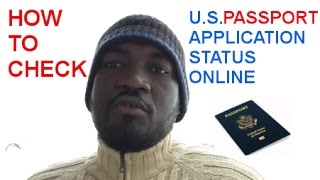 HOW TO CHECK AMERICAN PASSPORT APPLICATION STATUS ONLINE [upl. by Aenehs]