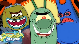 Top 9 Villains  Bad Guys 😈  SpongeBob [upl. by Enimassej]