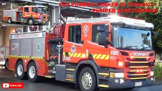 BRAND NEW FRV  Pumper Tanker 31 Glen Waverley  Code 1 Turnout to Incident  Glen Waverley [upl. by Anertak]