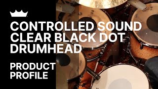 Controlled Sound Clear Black Dot Drumhead  Remo [upl. by Anahpos]