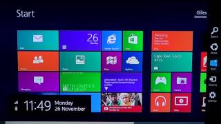 Windows 8  Access the PC Settings menu [upl. by Arakaj]