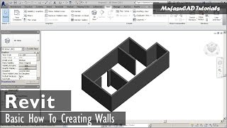 Revit How To Creating Walls Tutorial Basic [upl. by Eilata30]