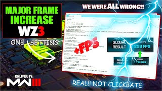 Hidden PC Setting DOUBLES Performance amp FPS Warzone 3 amp Modern Warfare 3 Advanced Settings REAL [upl. by Ayokahs]