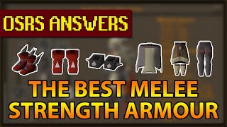 OSRS Answers  Whats the best melee armour STRENGTH BONUS [upl. by Sairacaz]