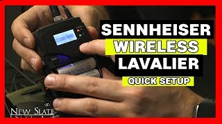 How to Setup Sennheiser G3 amp G4 Wireless Lavalier Quick Overview [upl. by Kenn]