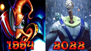 Evolution of Earthworm Jim Games1994  2022 [upl. by Nhguaved]