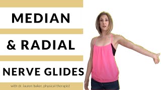 Median and Radial Nerve Glides For Carpal Tunnel Or Shoulder Pain [upl. by Yanaj313]