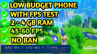 60 Fps ReduceRemove Fix lag in Genshin Impact Android  2 3 or 4 Gb RAM no config needed 2021 [upl. by Ymma]