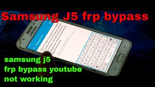 samsung j5 frp bypass talkback not working [upl. by Norym]