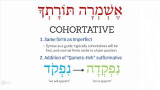 Hebrew Volitional Verbs [upl. by Justen827]