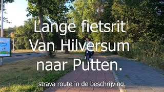 Nederland  fietsland Vanaf Hilversum naar putten Aug 2022 Strava route in beschrijving [upl. by Ahselrak]