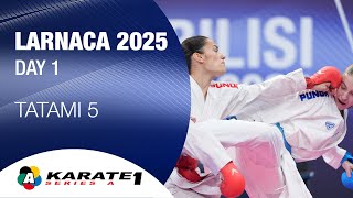 Karate1 LARNACA  Day 1  Tatami 5  WORLD KARATE FEDERATION [upl. by Sirref]