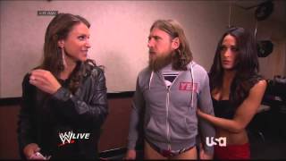 Stephanie Daniel Bryan amp Brie Bella Backstage Segments RAW 5514 [upl. by Girovard]