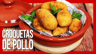 😋 CROQUETAS DE POLLO Caseras Pocos Conocen este SECRETO [upl. by Toomay513]