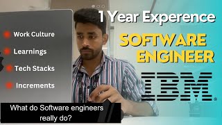 My 1 Year Experience as a Software Engineer in IBM  IBM Software engineer [upl. by Akerley]