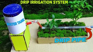 How to make a drip irrigation system working model [upl. by Annawit]