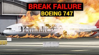 Brake Failure  Emergency Landing Emirates B747 3 Minutes of Aviation aviation aircraft [upl. by Nirb]