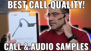 New 2020 OpenComm Aftershokz AMAZING Call Quality and Audio Sample [upl. by Aronek674]