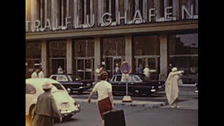 Berlin West Berlin Tempelhof airport 1968 archive footage [upl. by Ateuqram]