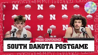 Nebraska Basketball Takes Down South Dakota 9679  Full Postgame Press Conference [upl. by Gnouh]