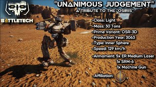 quotUnanimous Judgementquot  A Tribute to the quotOsirisquot from BattleTech [upl. by Thorley]