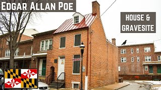 EDGAR ALLAN POE  HOUSE amp GRAVESITE Baltimore Md [upl. by Aleris211]