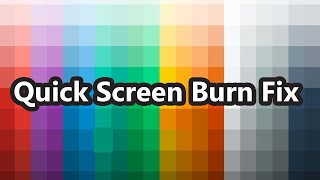 Screen Burn Fix stuck pixel any oled and amoled screen [upl. by Tamaru]