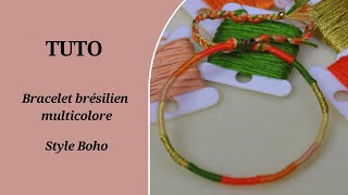 TUTO BRACELET BRESILIEN [upl. by Llenaej769]