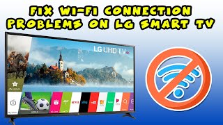 How to fix Internet WiFi Connection Problems on LG Smart TV  3 Solutions [upl. by Neggem]