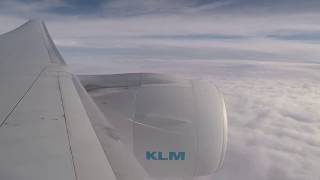 Heavy Turbulence  KLM Boeing 777 Wing Flex during Turbulence in bad weather over Alps [upl. by Atcliffe366]