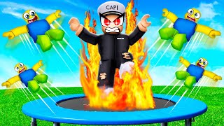 TRAMPOLINE BATTLE SIMULATOR IN ROBLOX [upl. by Puri352]