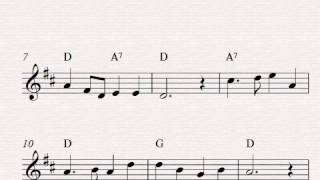 Free easy violin sheet music Swanee River [upl. by Petromilli]