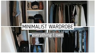 CAPSULE WARDROBE TOUR  decluttering tips and advice  MINIMALISM vlog [upl. by Pfosi]