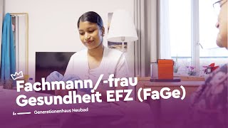 Fürsorgen als Fachmannfrau Gesundheit EFZ  Generationenhaus Neubad  Lehrstellenvideo  Yousty [upl. by Tobiah]