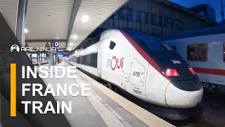 Inside of A HighSpeed TGV Train  France Trains  Rail Ninja Review [upl. by Publea]