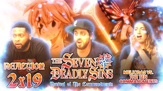 The Seven Deadly Sins  2x19 Meliodas Vs The Ten Commandments  Group Reaction [upl. by Alderson496]