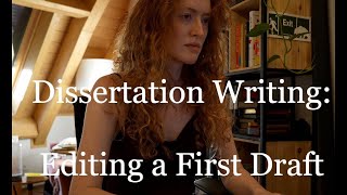 Dissertation Writing Vlog 📚 Reviewing a Messy First Draft [upl. by Neelia]