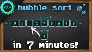 Learn Bubble Sort in 7 minutes 🤿 [upl. by Aynodal]