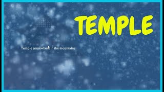 ESCAPE ROOM TEMPLE Roblox Guide [upl. by Liuka801]