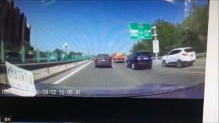 Tesla Autopilot Crash In China [upl. by Korie]