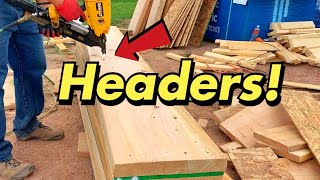 How To Build Headers For Door And Window Opening [upl. by Ahtiekal748]