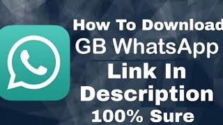 New Update GBWhatsApp  How To download GBWhatsApp In 3min link in DESCRIPTION ravisoni gbwhatsapp [upl. by Eecart]