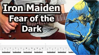 Iron Maiden  Fear of the Dark  Guitar Tabs Tutorial [upl. by Jehu]