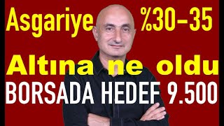 Asgari ücrete zamda yeni formül  Borsada hedef 9500  Altın ve Euro neden düştü [upl. by Olva]