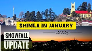 Mall road amp Ridge in January 2025  Shimla Tour  Snowfall Shimla [upl. by Atiuqihc]