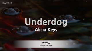 Alicia KeysUnderdog Karaoke Version [upl. by Sitoeht]