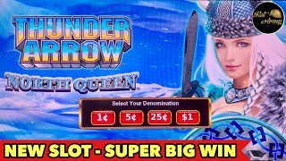 ⭐️THUNDER ARROW SUPER BIG WIN⭐️ NEW KONAMI SLOT FIRST TRY BONUS amp FREE GAME FEATURES SLOT MACHINE [upl. by Airahcaz]