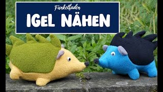 Nähanleitung Igel nähen für Anfänger ganz einfach Kuscheltier nähen aus Stoffresten [upl. by Annahoj307]