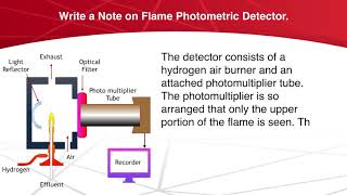 Write a Note on Flame Photometric Detector Chromatography  Analytical Chemistry [upl. by Rempe966]