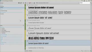 Corel Font Manager Part 1 [upl. by Ilaire232]